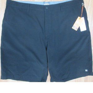 NEW! QUIKSILVER WATERMAN REGULAR FIT SHORTS POLY/SPANDEX BLACK Sz 40